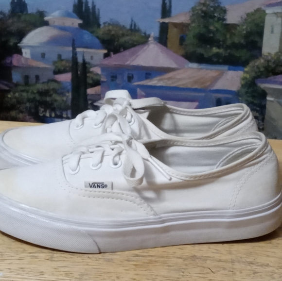 🇺🇸🏬VANS AUTHENTIC WHITE 2.0🏫📬ORIGINAL CLASSIC OLD SCHOOL.🐿LIKE 🆕 NEW! - Picture 8 of 15